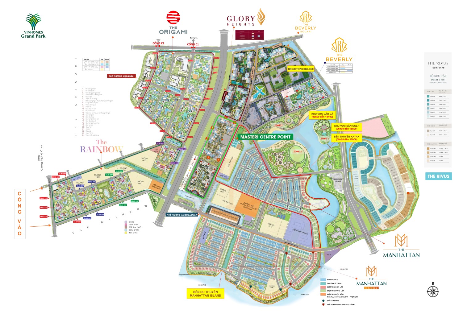 bản đồ mặt bằng tổng thể vinhomes grand park