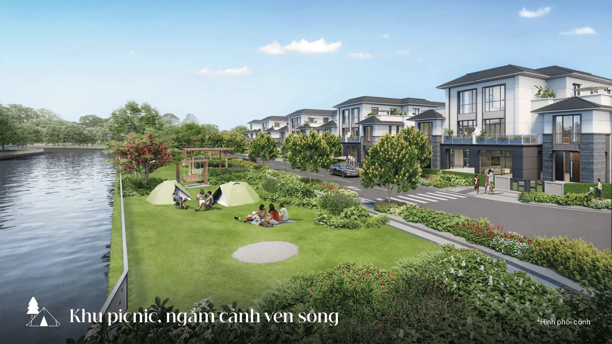 Khu picnic và ngắm cảnh ven sông mang đến trải nghiệm độc đáo giữa thiên nhiên trong lành