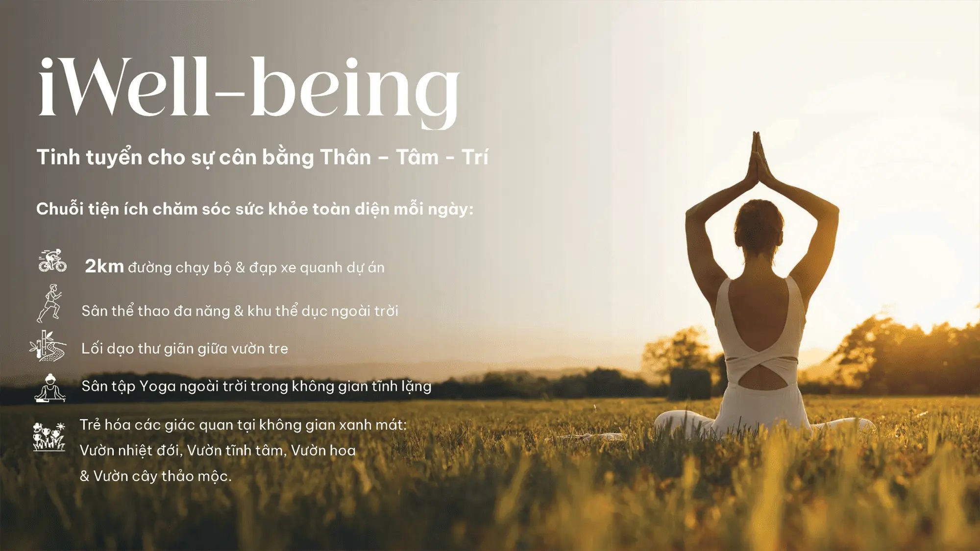 iWell-being tinh tuyển cho sự cân bằng Thân-Tâm-Trí với chuỗi tiện ích chăm sóc sức khỏe toàn diện