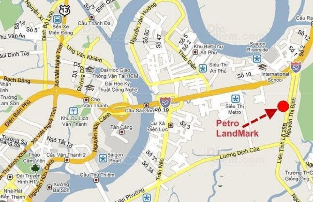 Vị trí Dự án PetroVietnam Landmark