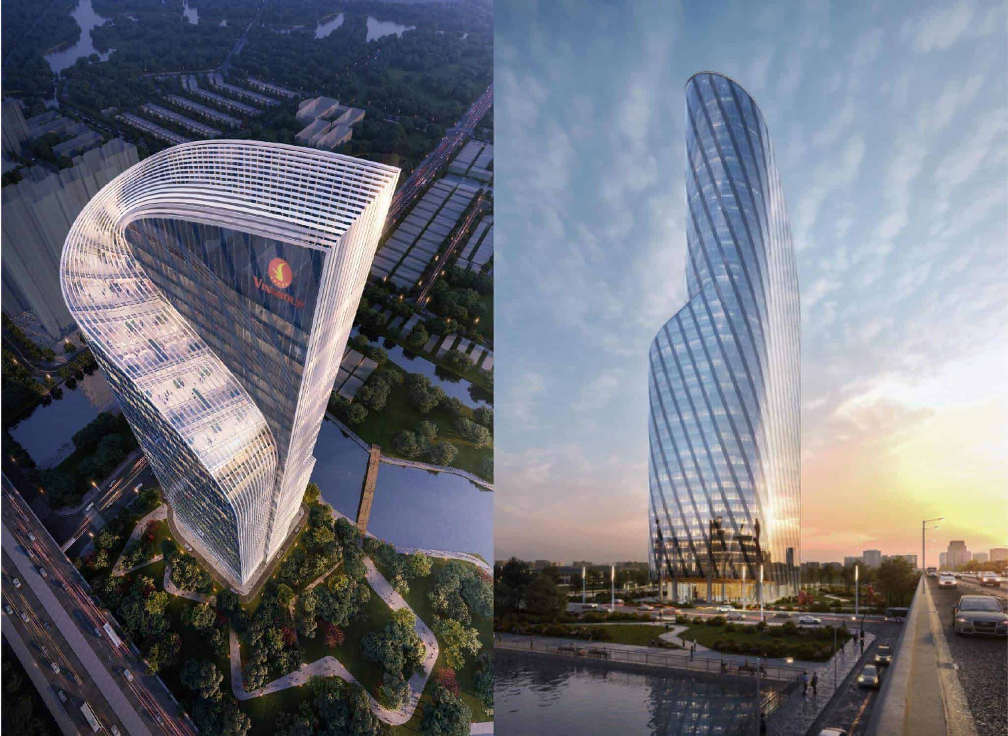 Tòa tháp văn phòng tiện ích với chiều cao lên đến 45 tầng.
