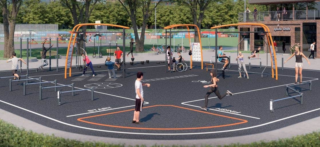 Hệ thống Công viên thể hình (Gym) rộng lớn.
