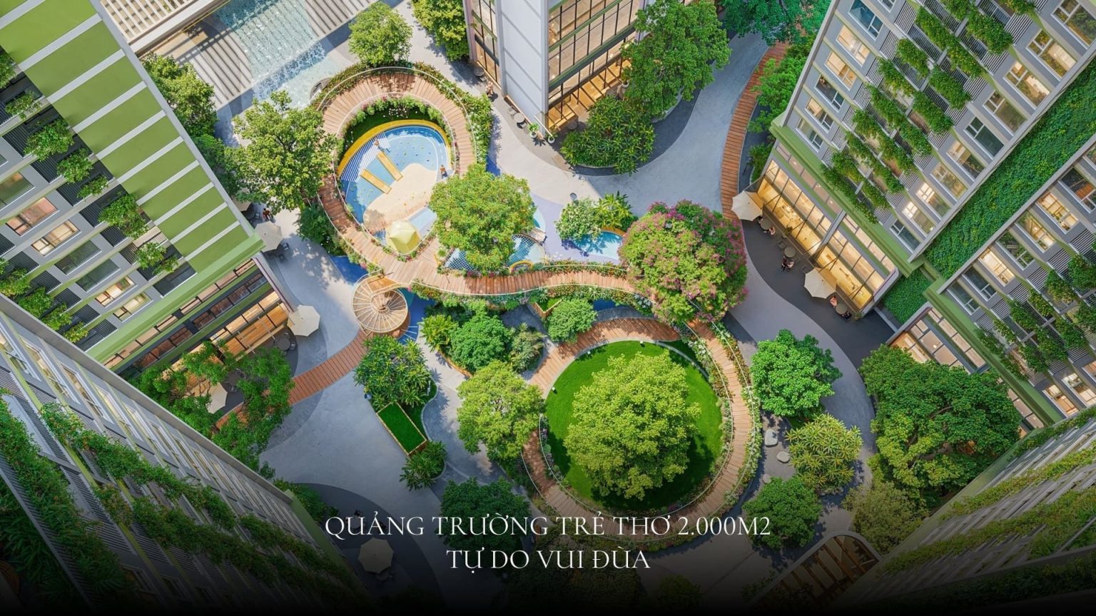 Hệ sinh thái cảnh quan và không gian thư giãn nội khu lusso saigon