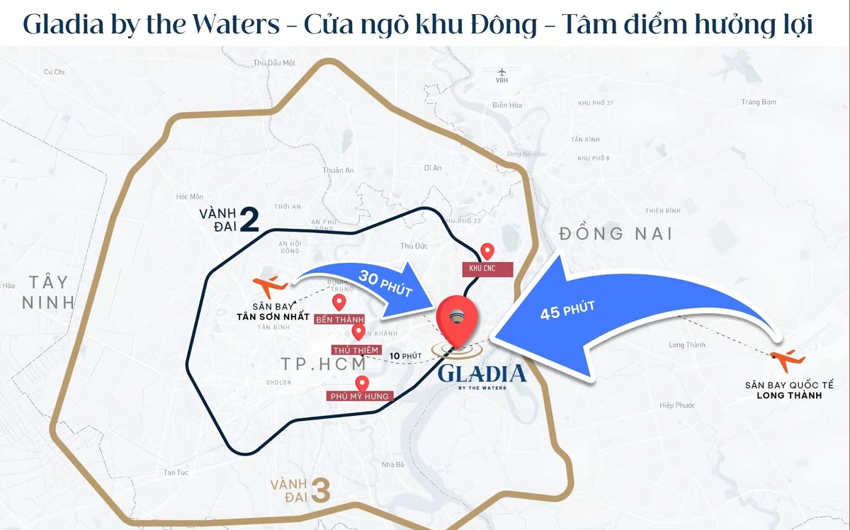 VỊ TRÍ GLADIA HEIGHTS