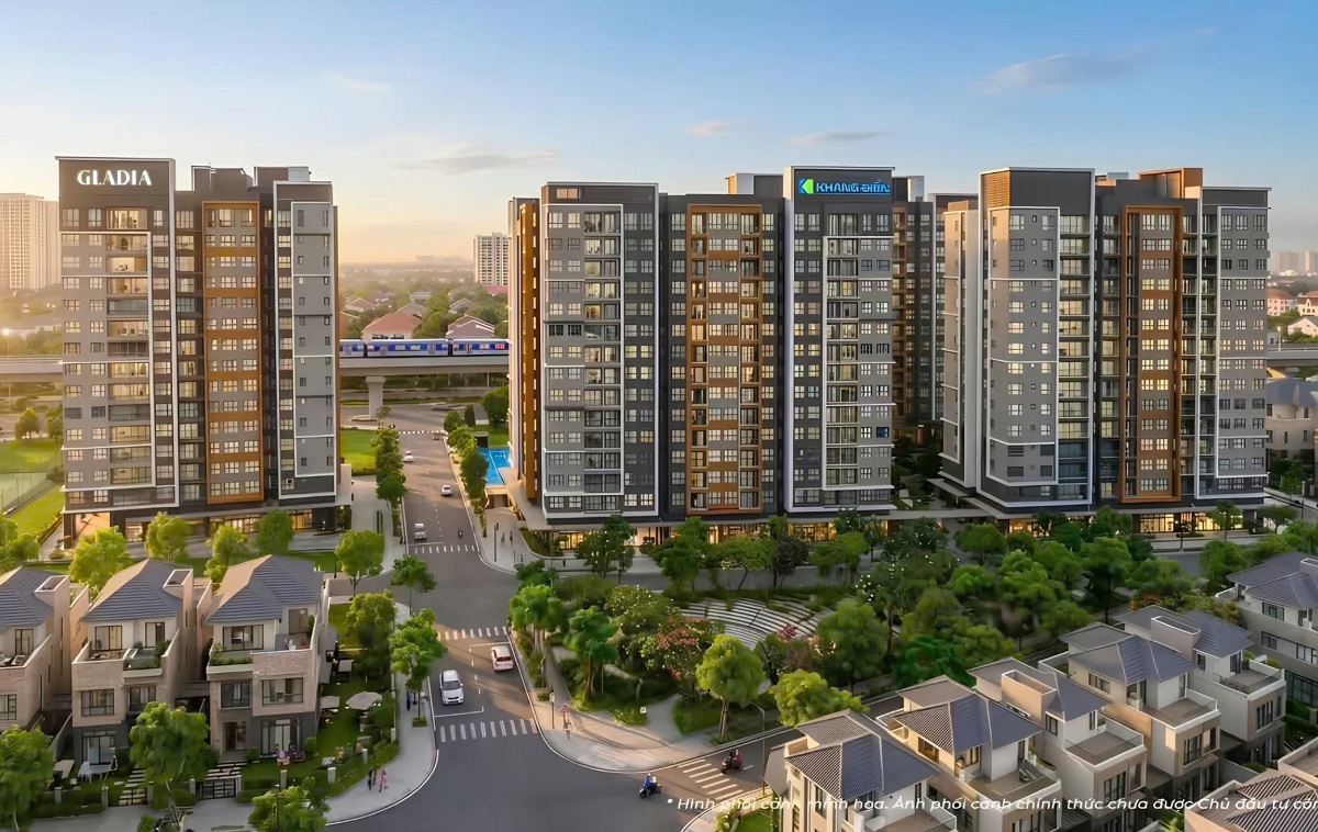phối cảnh căn hộ Gladia Heights khang điền