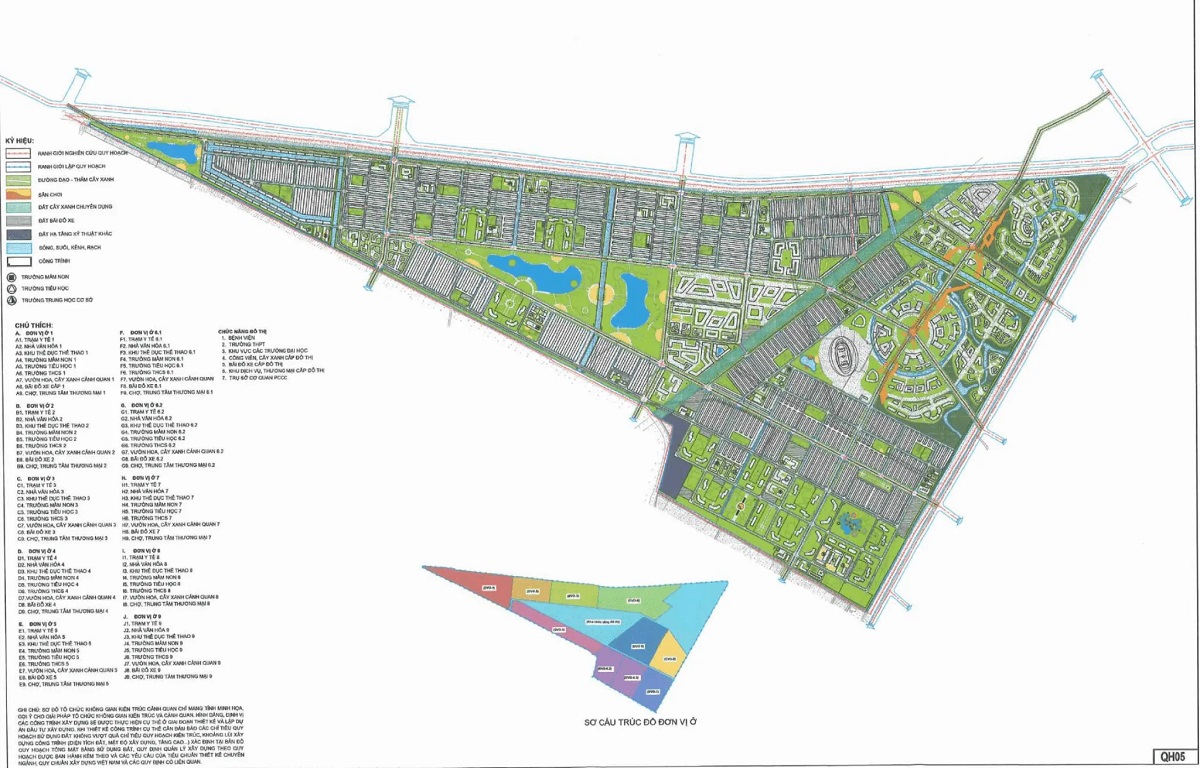 mặt bằng tổng thể vinhomes saigon park hóc môn