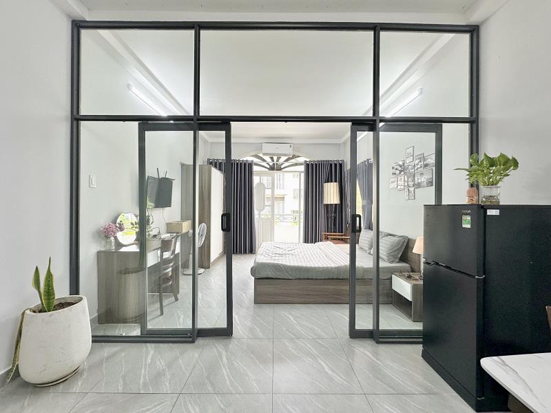 Căn hộ 1pn ban công 45m2 full nội thất calmette quận 1 - 4
