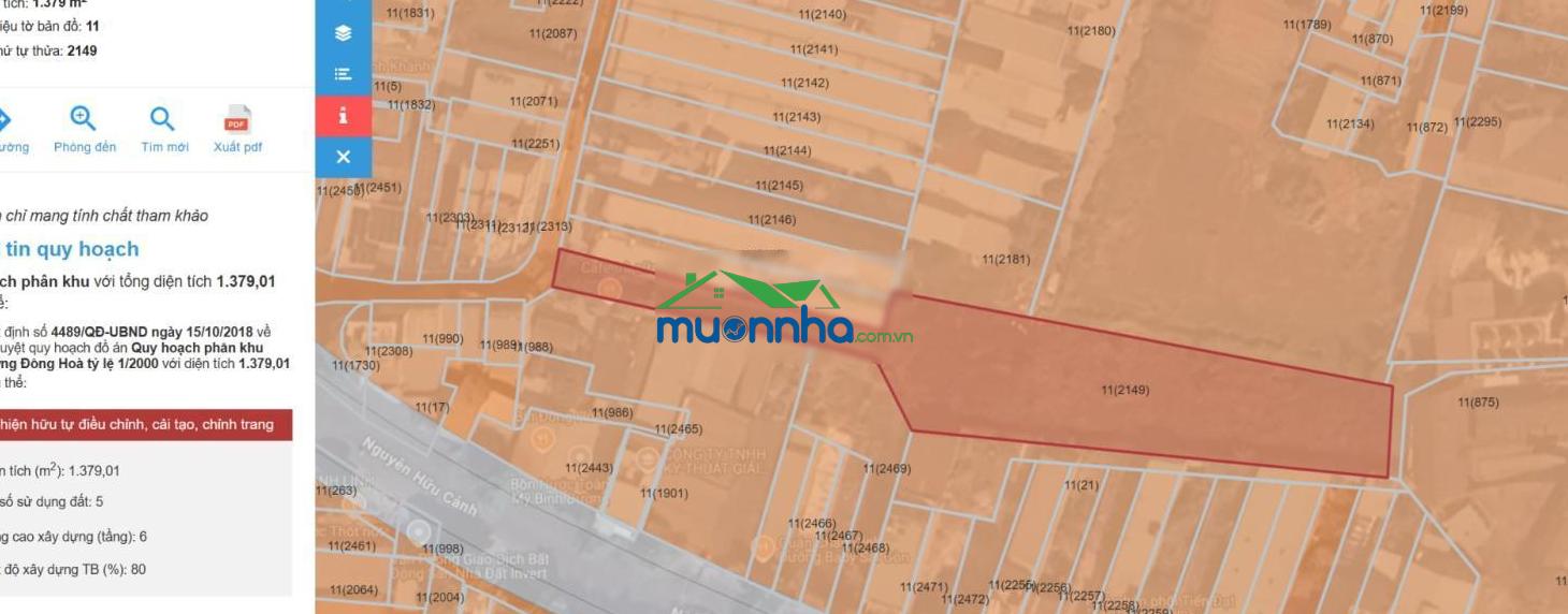 Chính chủ - cho thuê mặt bằng 1379m2 đường nguyễn hữu cảnh, phường đông hoà, hcm, tp. dĩ an - 2