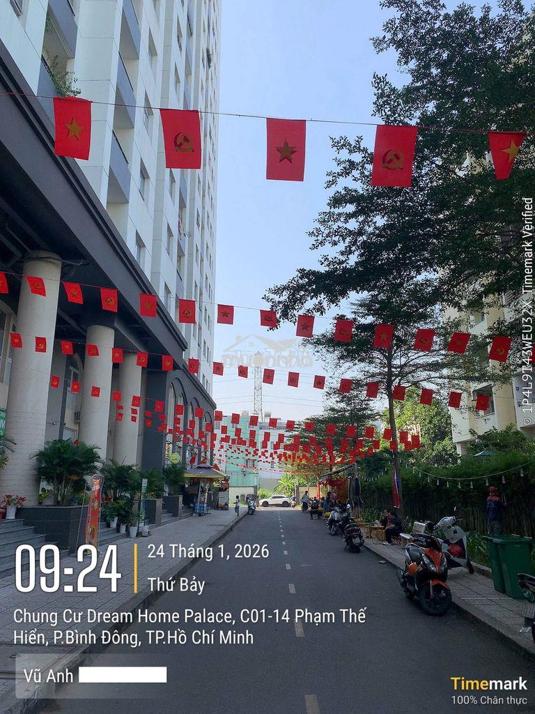 Theo chồng qua anh quốc bán căn 2pn 52m2 cc dream home q8 nhà mới 98%