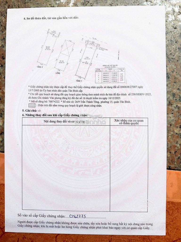 Bán nhà phường 15, quận tân bình, tp hcm.. - 4