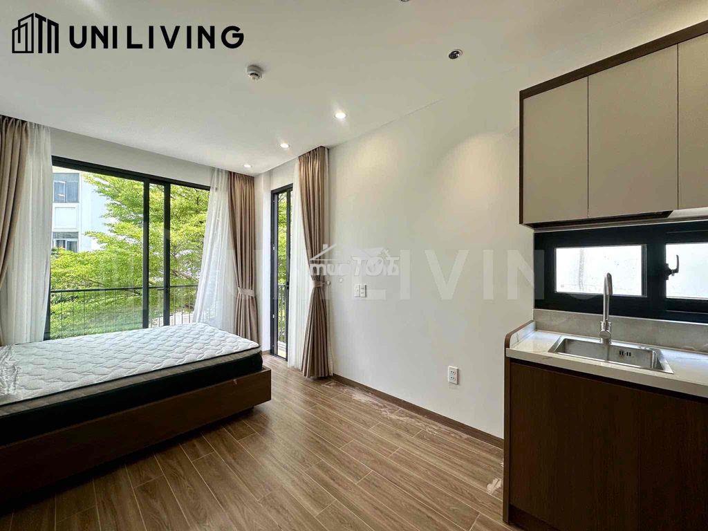 Cho thuê căn hộ stduio ban công lớn. nhà mới 100%- full nội thất - 2