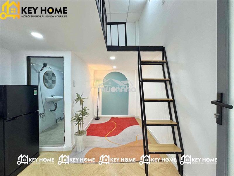 Cho thuê phòng full nội thất gác cao gần dương quãng hàm -đhọc vlu iuh