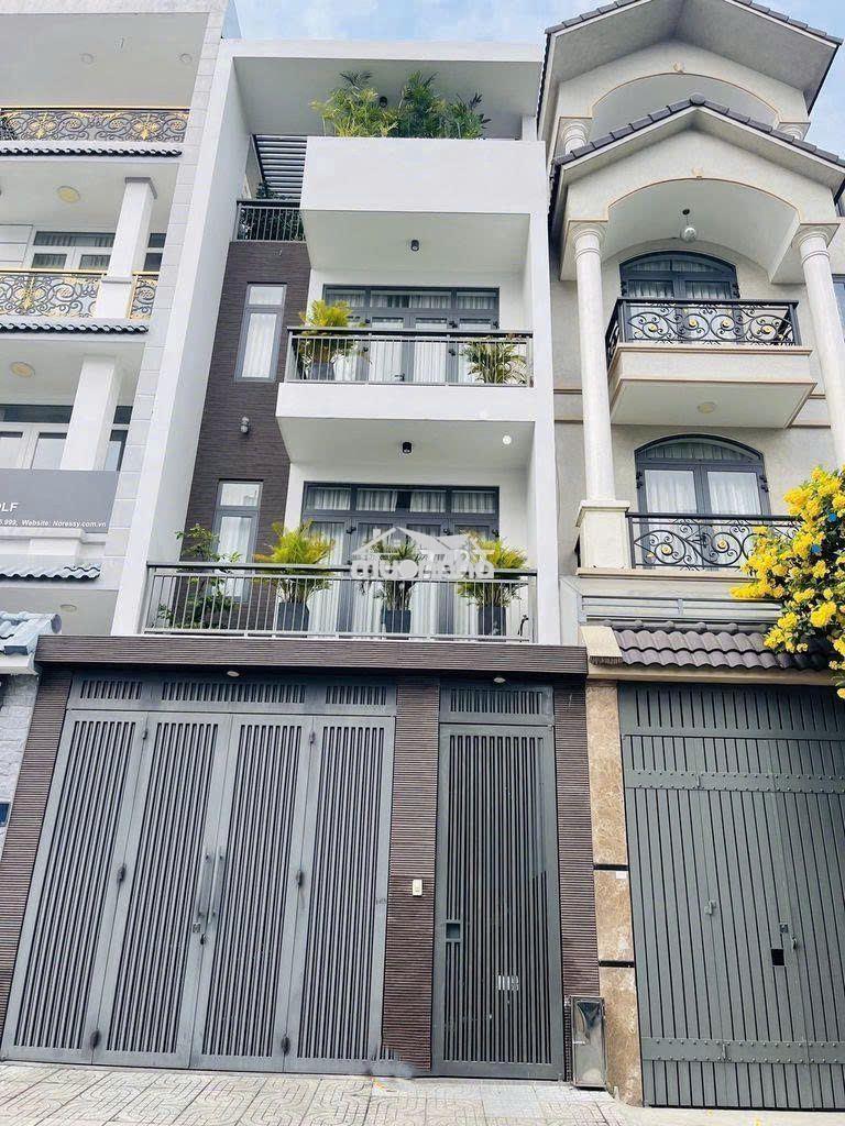 Cho thuê nhà đặng thùy trâm, dt: 4,3x16m. trệt 2 lầu st. 4pn, 5wc.