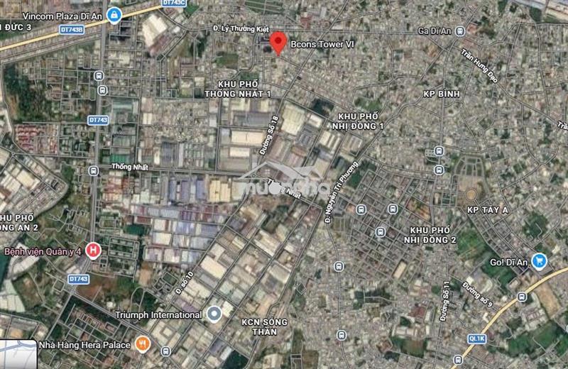 Cho thuê mặt bằng văn phòng 150m² - 10tr/tháng tại bcons tower vi
