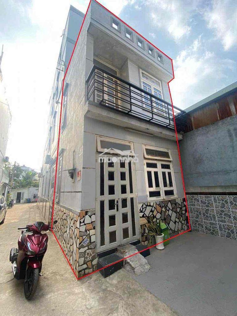 Cho thuê nhà nguyên căn dạng 1 trệt 1 lầu full nội thất hẻm xe hơi