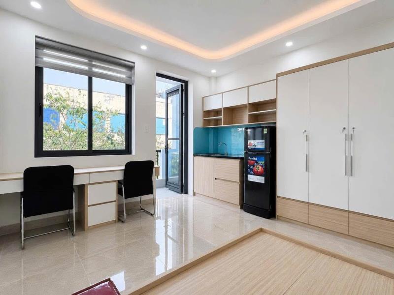 Cho thuê căn hộ máy giặt riêng, ban công đối diện đh văn lang, đặng thùy trâm quận bình thạnh 