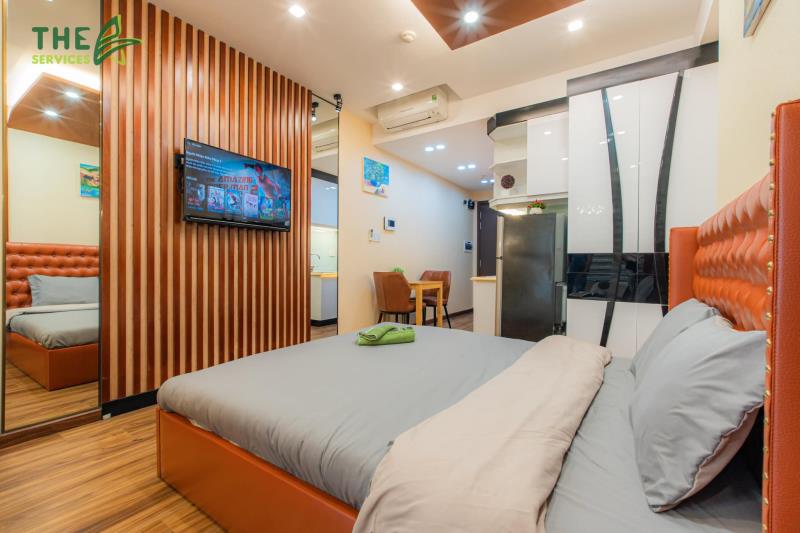 Cho thuê căn studio 35m2 tại orchard parkview - 130 hồng hà (free hồ bơi, gym...)