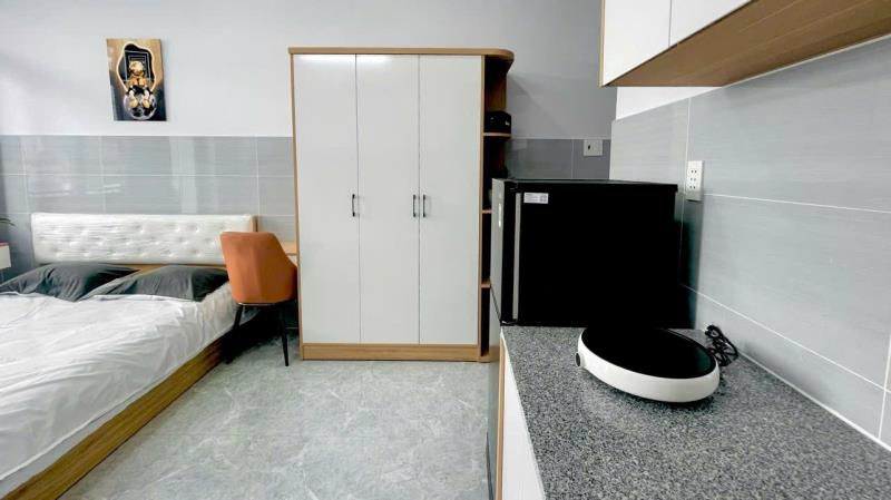 Khai trương căn hộ mới xây đường nơ trang long gần trường đại học văn lang - 4