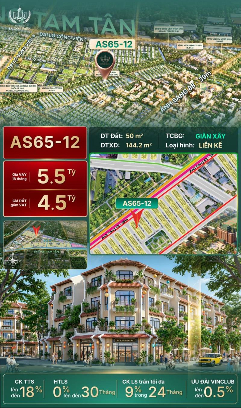 Vốn ban đầu chỉ 1,2 tỷ sở hữu ngay liền kề vinhomes saigon park - 0932791*** block - 2