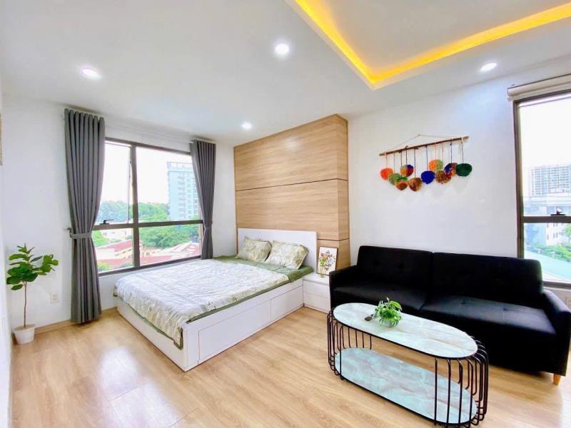Căn góc studio 35m2, full nt nhà đẹp. ngay kế bên công viên gia định