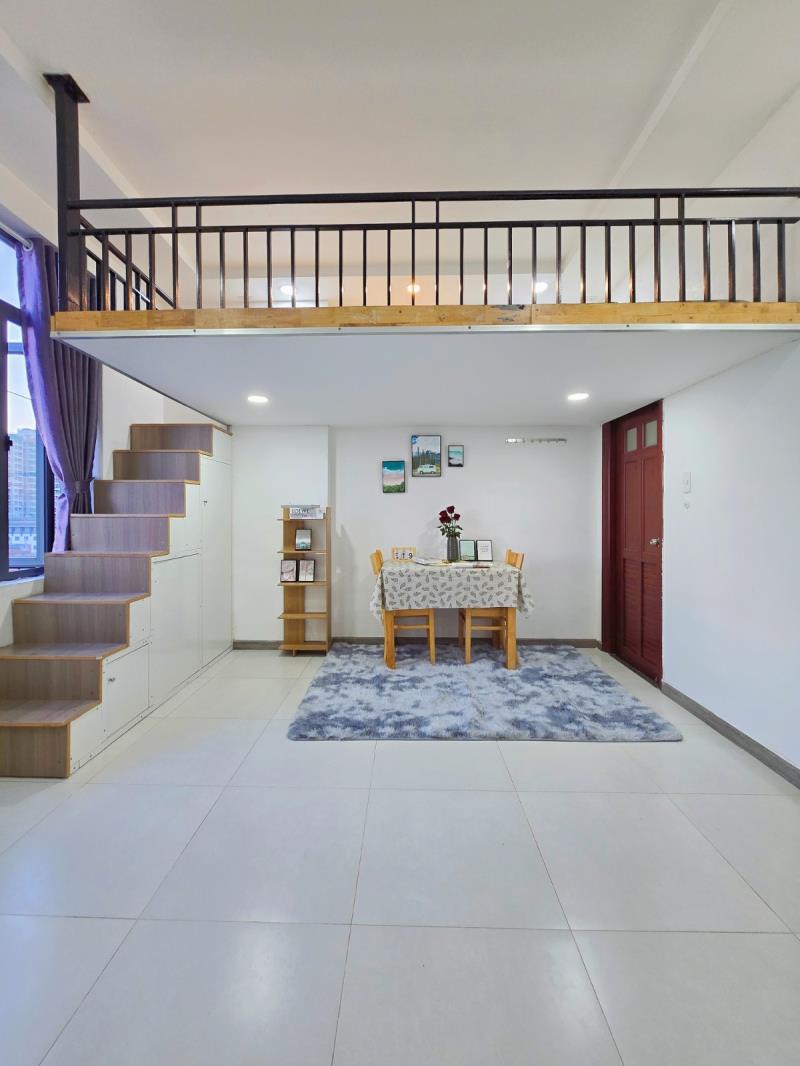 Cho thuê căn hộ khu vực tân phú - duplex có gác lớn và cửa sổ lớn full nội thất - 2