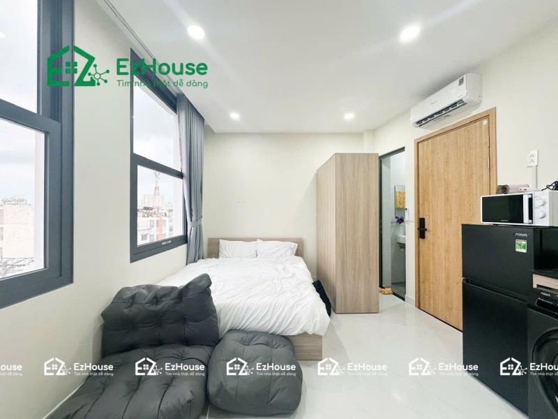 Studio cửa sổ trời có máy giặt riêng gần học viện cán bộ, hutech đường chu văn an, bình thạnh - 3
