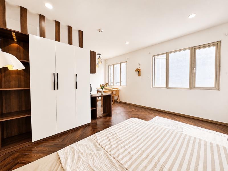 Cho thuê căn hộ cao câp khu vực tân phú - studio tách bếp cửa sổ lớn full nội thất - 0926051663