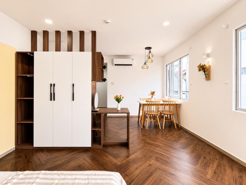 Cho thuê căn hộ cao câp khu vực tân phú - studio tách bếp cửa sổ lớn full nội thất - 0926051663 - 4