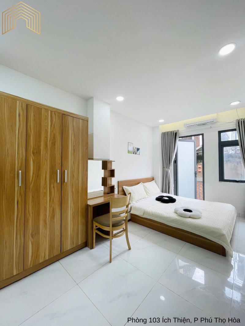 Cho thuê căn hộ khu vực tân phú - studio bancol full nội thất - 0926051663
