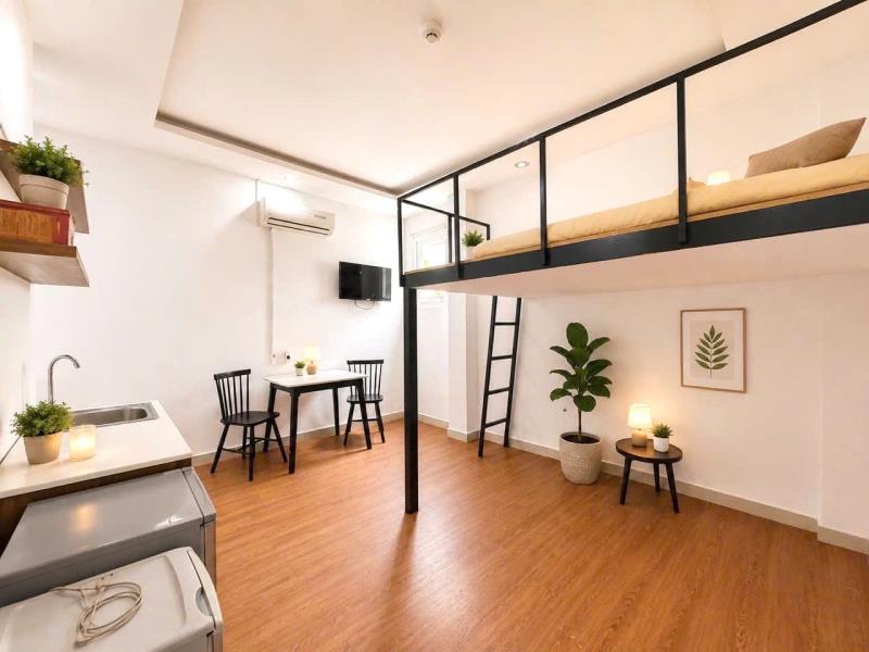 Cho thuê phòng trọ khu vực tân bình - duplex full nội thất hiện đại - 0926051663 - 2