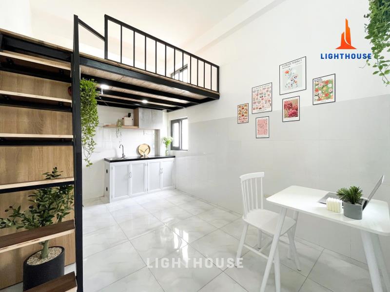 Cho thuê căn hộ duplex gần đại học hutech, đại học uef, chỉ vài phút đến trường.