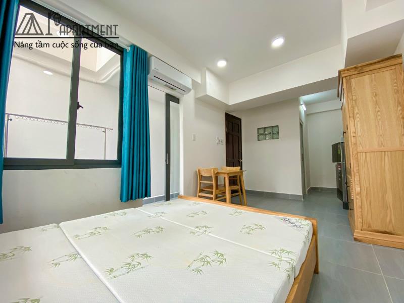Studio ban công thang máy, mgr đi bộ đến metro văn thánh, thảo cầm viên, cầu thị nghe, sân golf him lam, cầu thị nghè giáp q1 - 3