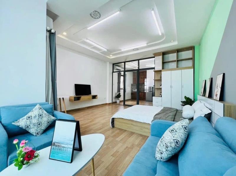 1pn ban công thang máy 60m2 ngay khu phố nhật phạm viết chánh, gần cầu ba son, sân golf him lam, công trường mê linh quận 1
