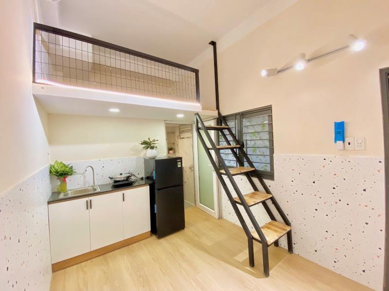 Cho thuê căn hộ duplex cửa sổ thoáng mát – xô viết nghệ tĩnh, bình thạnh – chỉ 5,5 triệu/tháng