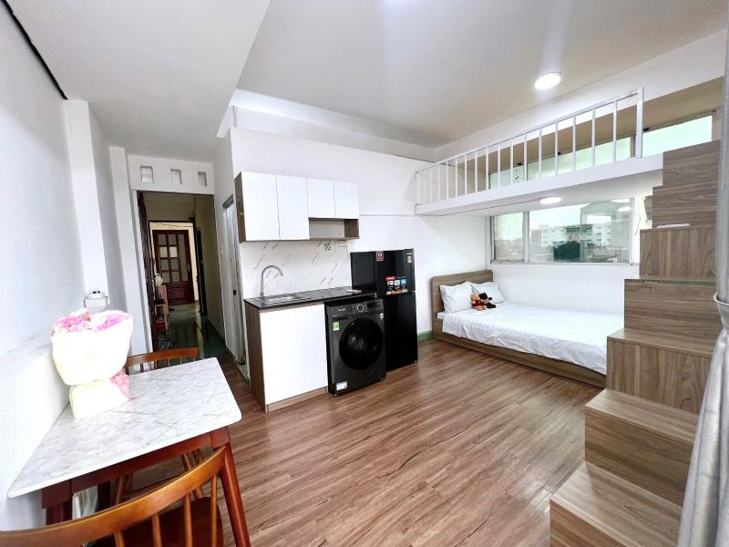 Duplex ban công full nội thất máy giặt riêng cho 2-4ng ở