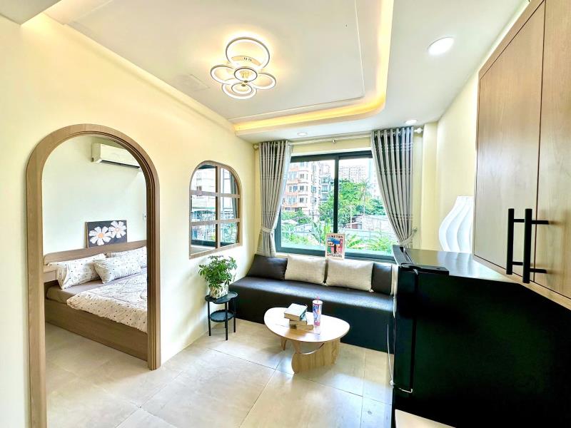 1pn tách bếp mới 100% gần đại học văn lang, học viện cán bộ, ngã tư hàng xanh, quận bình thạnh - 2