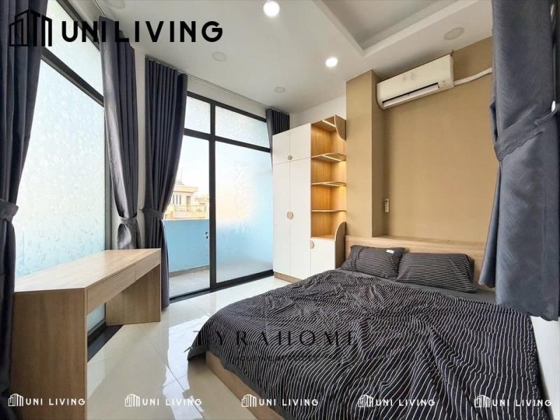 Cho thuê căn hộ 1 phòng ngủ bình thạnh | full nội thất | ban công | gần hutech, uef | hoàng hoa thám