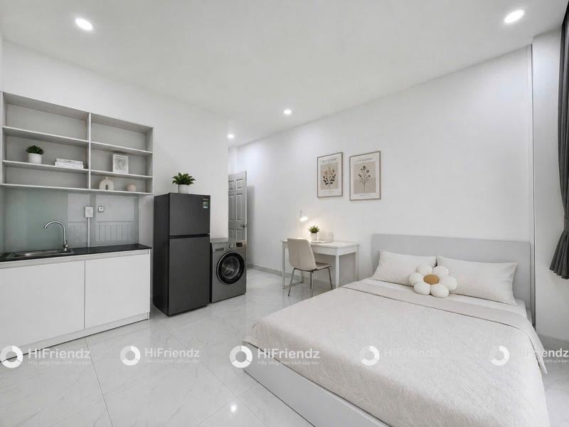 Cho thuê studio ban công gần ngay khu phố ẩm thực phan xích long, đại học văn lang, cầu bông quận 1