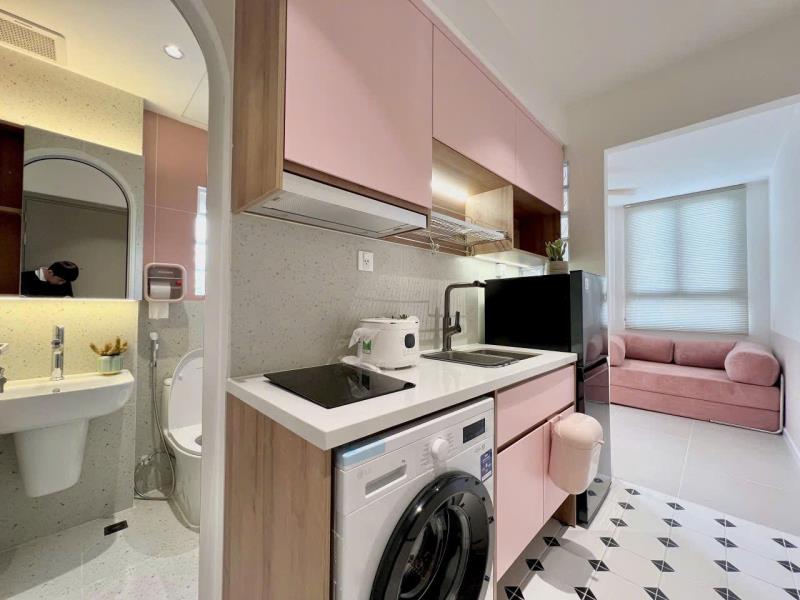 ✨Studio bancol mùa xuân tone hồng 55m2 cực xinh full nt cao cấp ngay nguyễn văn đậu giá yêu thương ✨