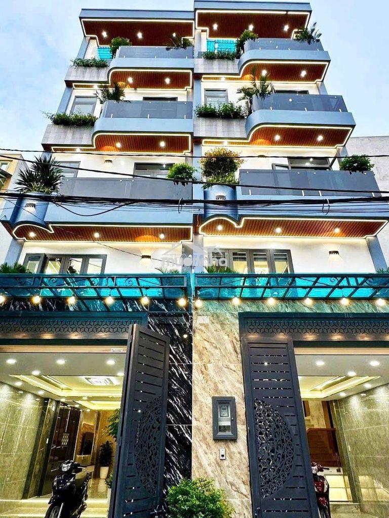 Nhà 5 tầng btct sang trọng, 58m², hẻm nhựa xe hơi thông, chỉ 6.6 tỷ tl