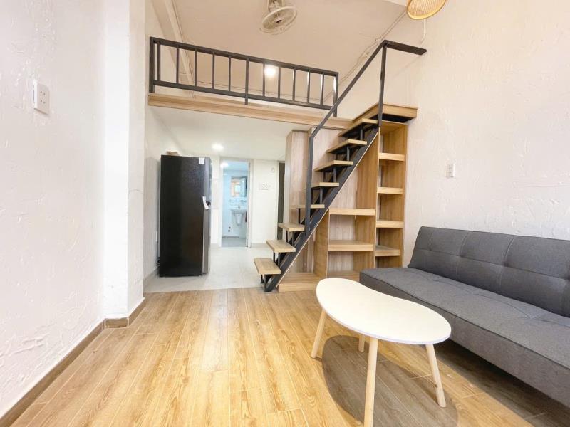Duplex thang máy, cửa sổ lớn 35m2 đi bộ tới đại học hồng bàng, uef, hutech, bờ kè hoàng sa quận 1 - 2