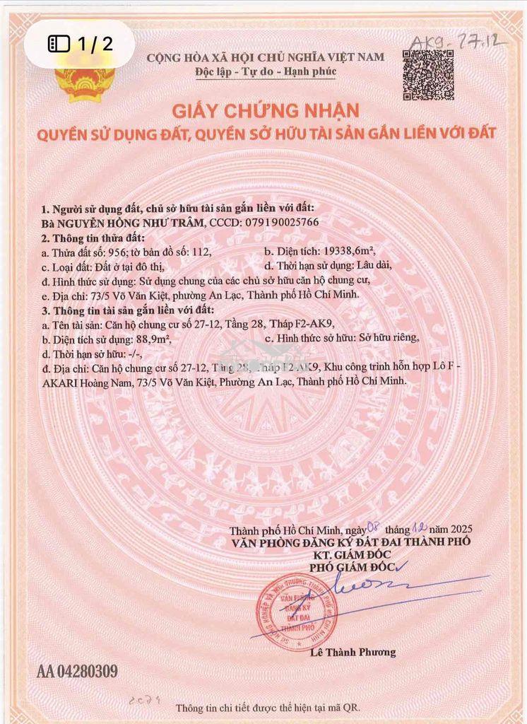 Bán gấp căn 3pn sổ sẵn full nt akari city 5.7 tỷ giá ngang nhà trống