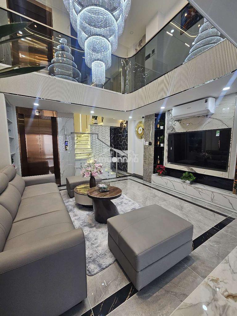 Bán nhà phố xây mới 5 tầng thang máy 82m2 trong hẻm xe hơi