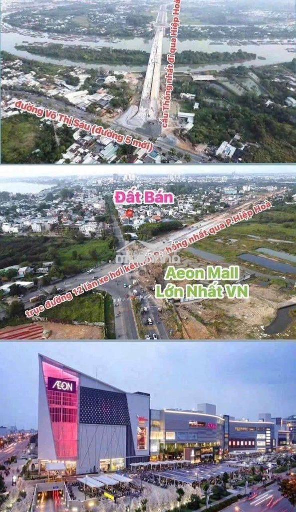 3,3 tỷ sở hữu lô đất vị trí đẹp tại cù lao phường hiệp hòa