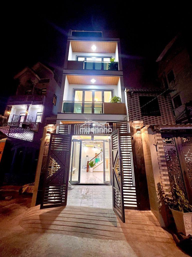 Nhà xây mới tuyệt đẹp, hẻm xe hơi: 451 phạm thế hiển, 1trệt, 2lầu, st - 2