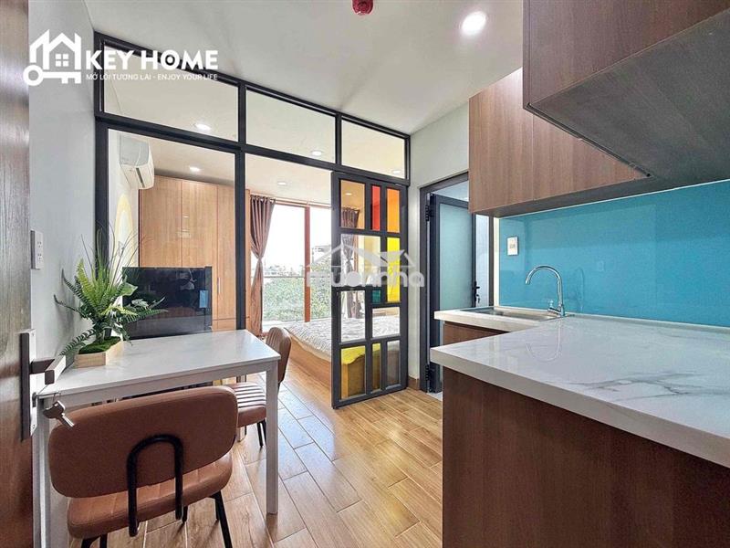 Siêu phẩm căn stuido ban công tách bếp đầy đủ tiện nghi rộng 35m2