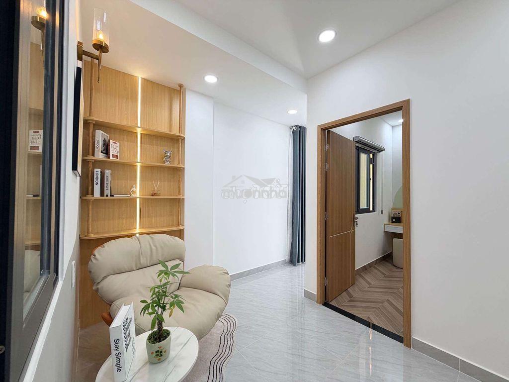 Phan văn trị, bình thạnh, 43.9m, sân 10 chiếc, tặng nội thấtcạnh hxh. - 2