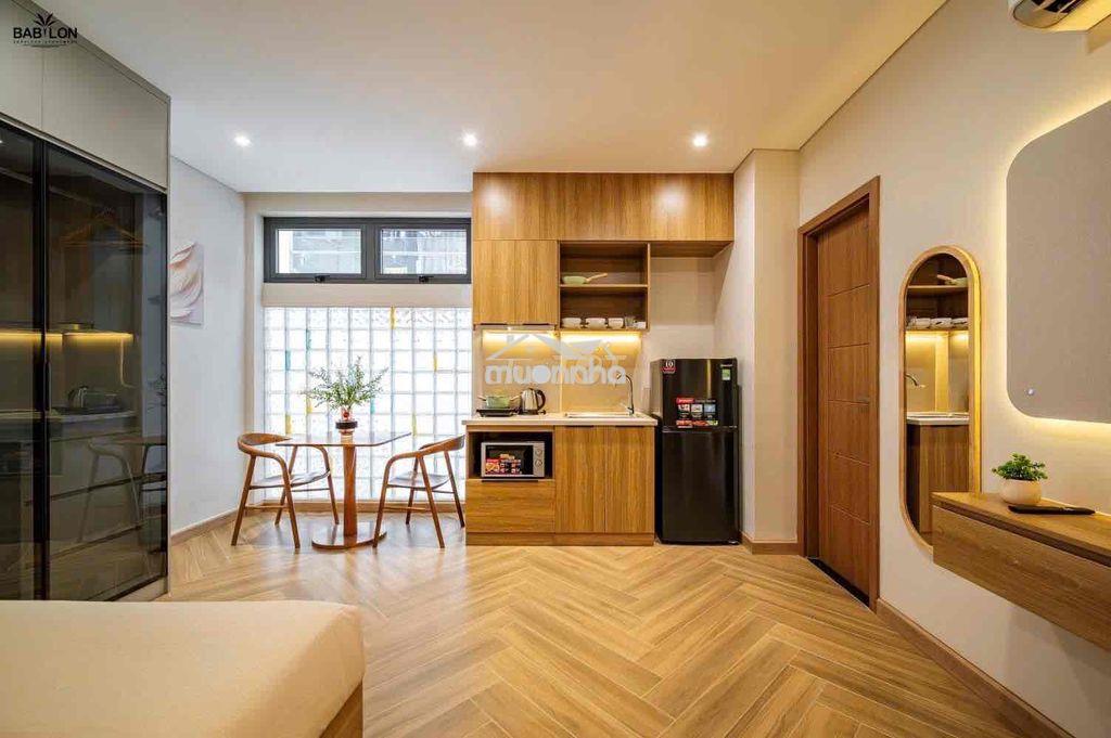 Cho thuê căn hộ studio tone gỗ sang trọng ở kdc himlam gần lotte,tdtu - 2