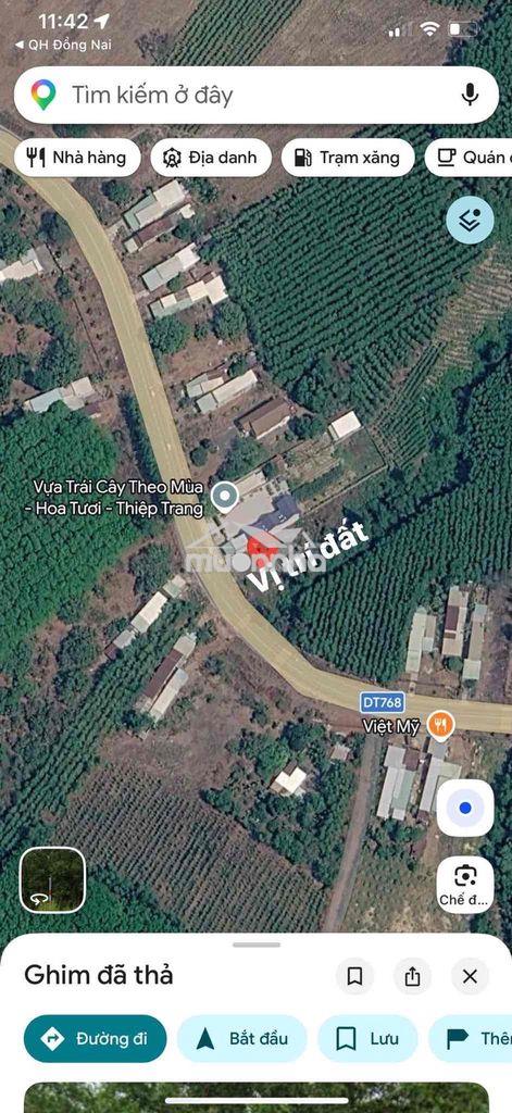 Bán đất mặt tiền đường tỉnh lộ 768 rộng 30m, full thổ cư
