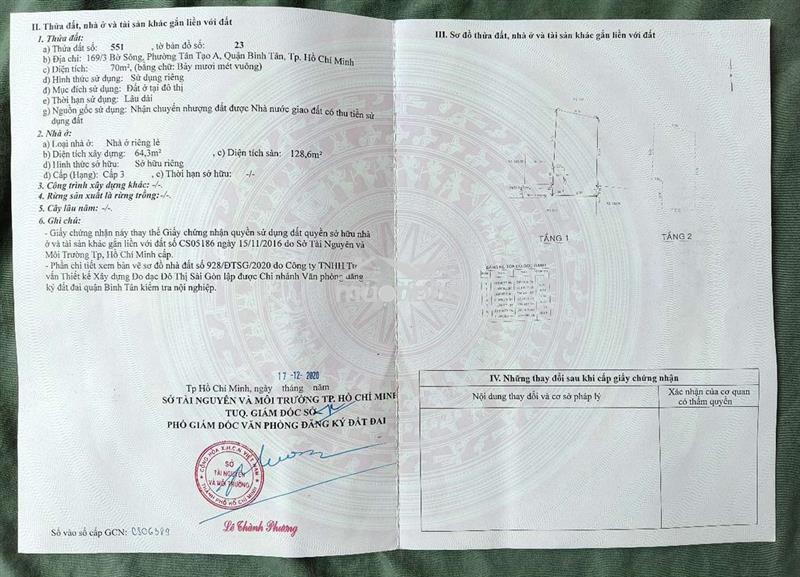 Nhà gần mặt tiền đường nhựa 30m